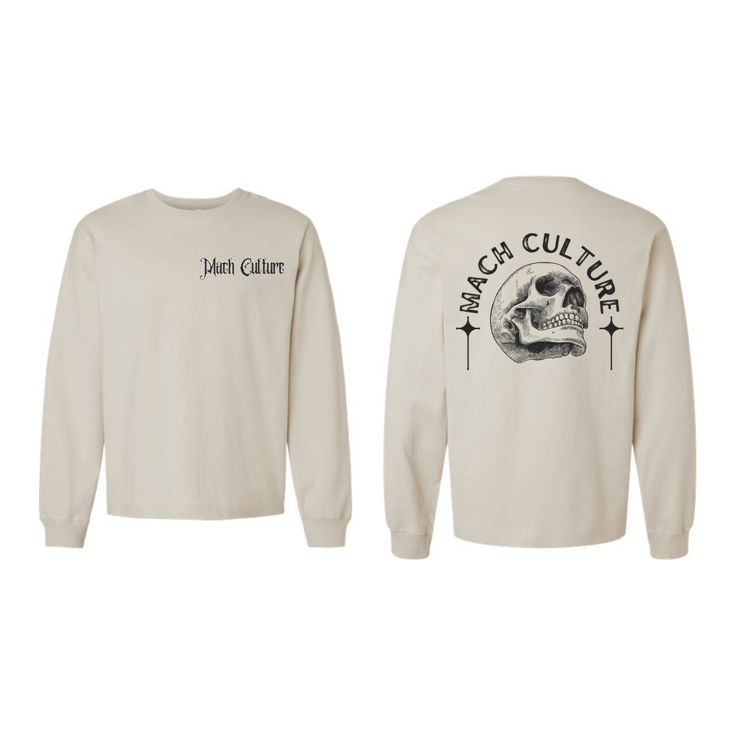 SKULL AND CROSS LONG SLEEVE
