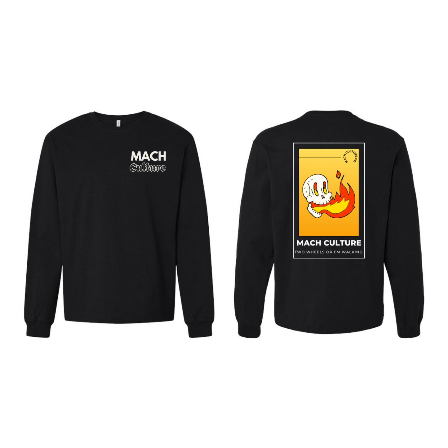 FLAMING SKULL LONG-SLEEVE