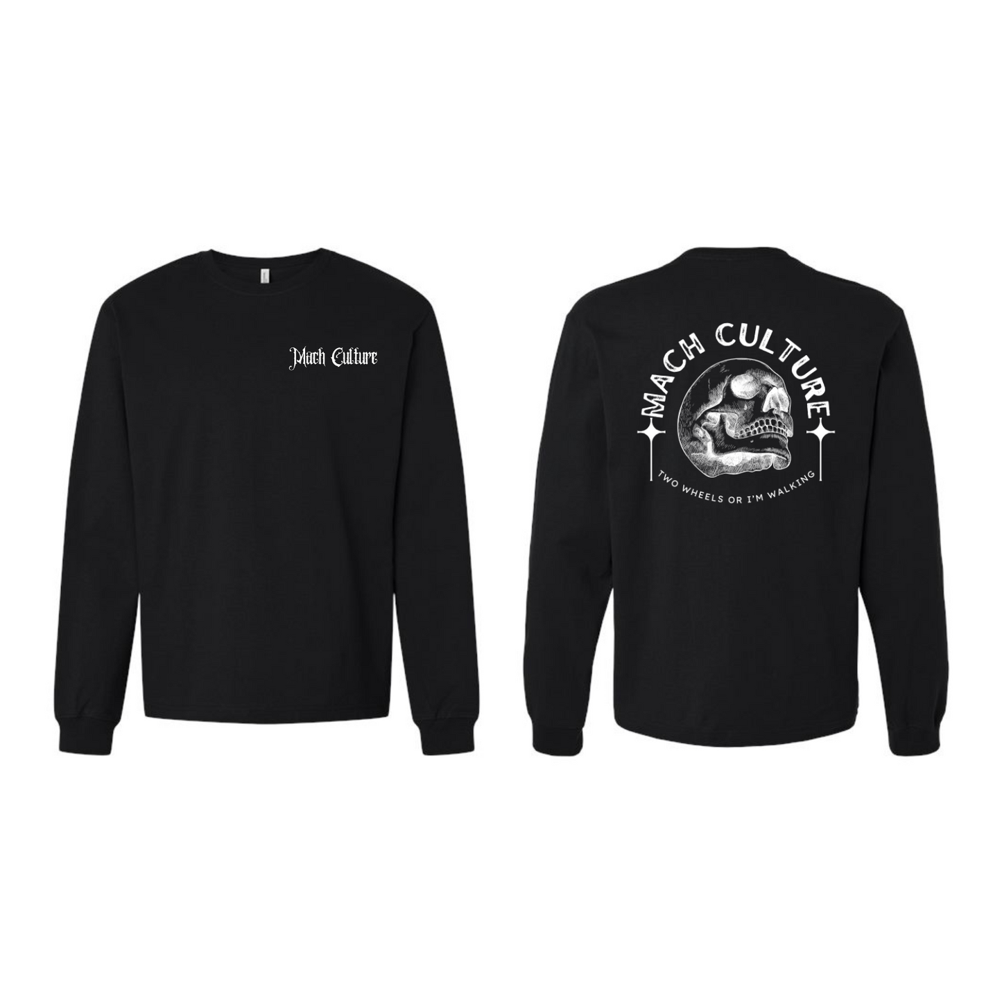 SKULL AND CROSS LONG SLEEVE