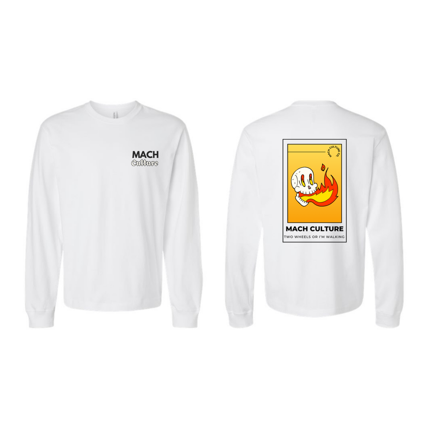 FLAMING SKULL LONG-SLEEVE