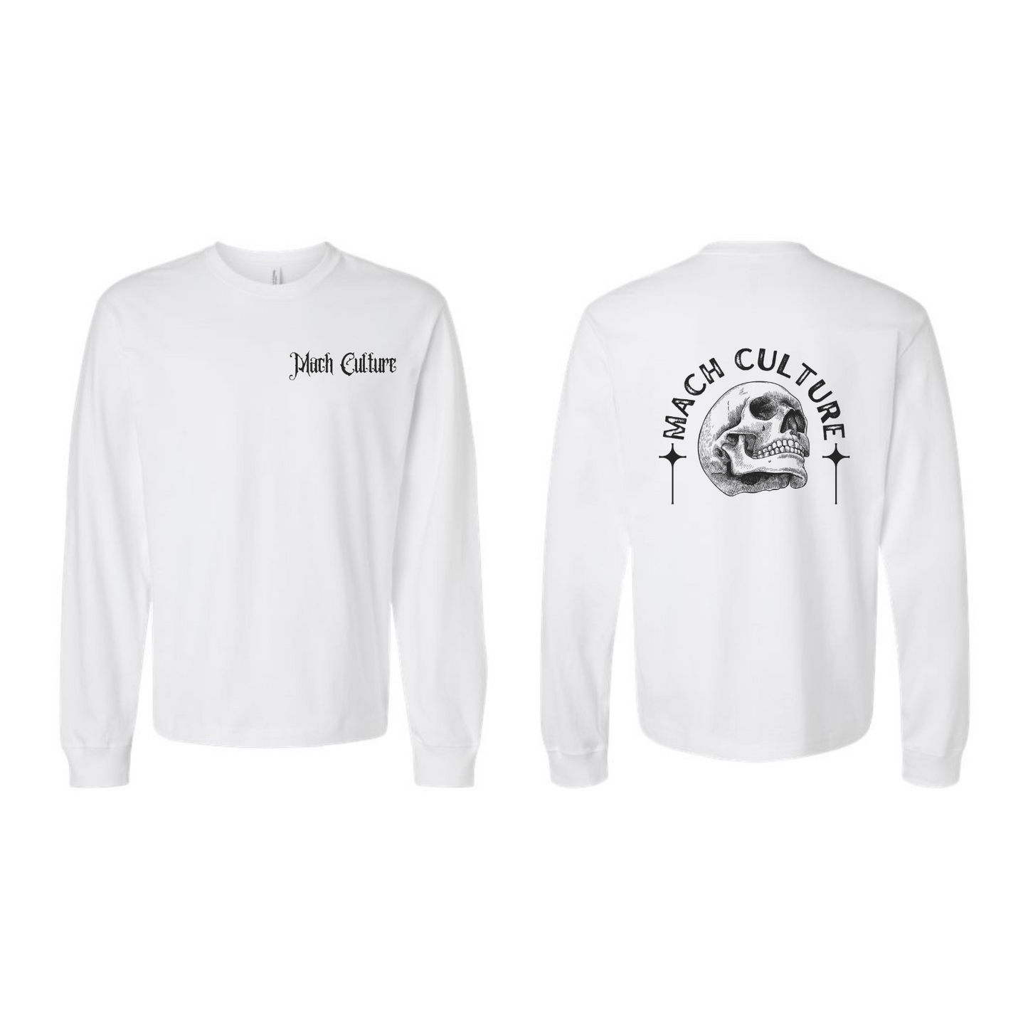 SKULL AND CROSS LONG SLEEVE