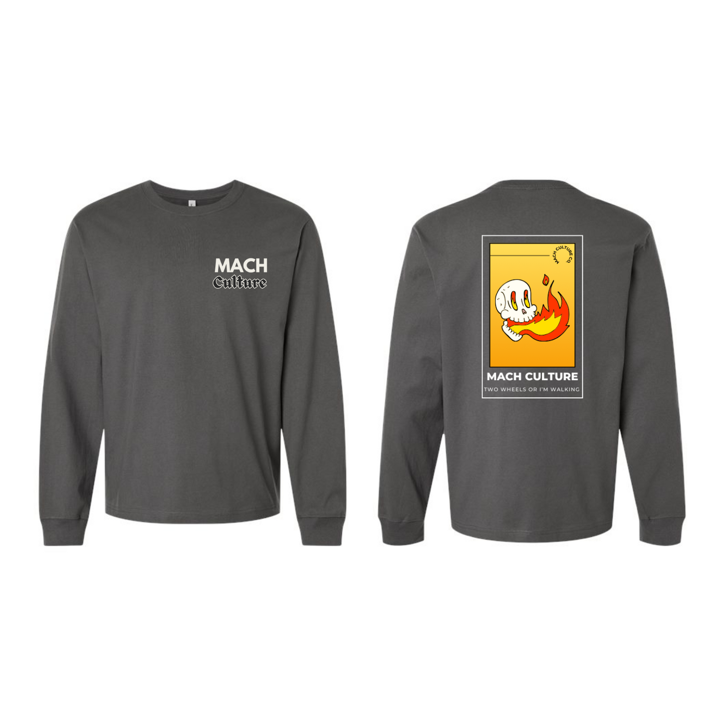 FLAMING SKULL LONG-SLEEVE