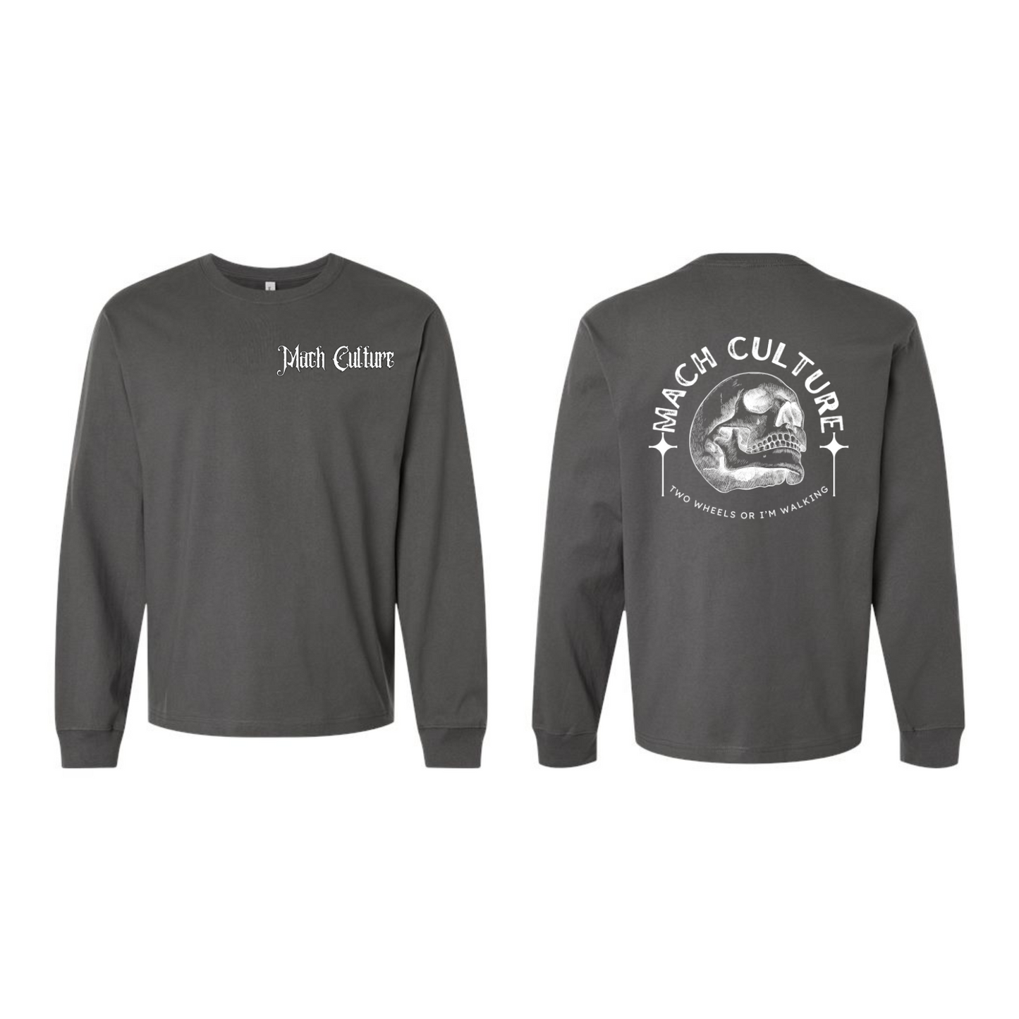 SKULL AND CROSS LONG SLEEVE