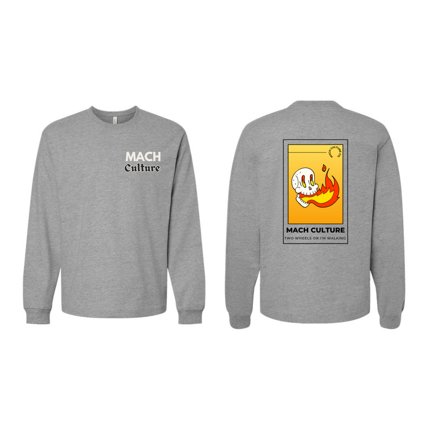 FLAMING SKULL LONG-SLEEVE