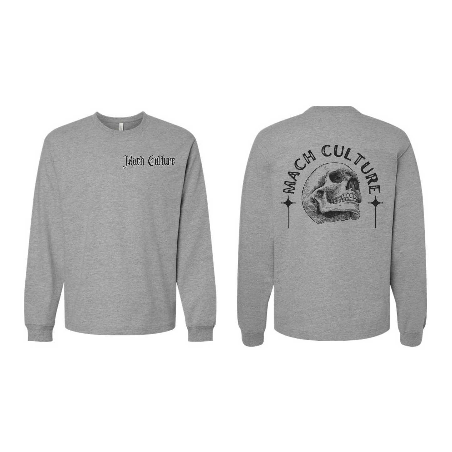 SKULL AND CROSS LONG SLEEVE