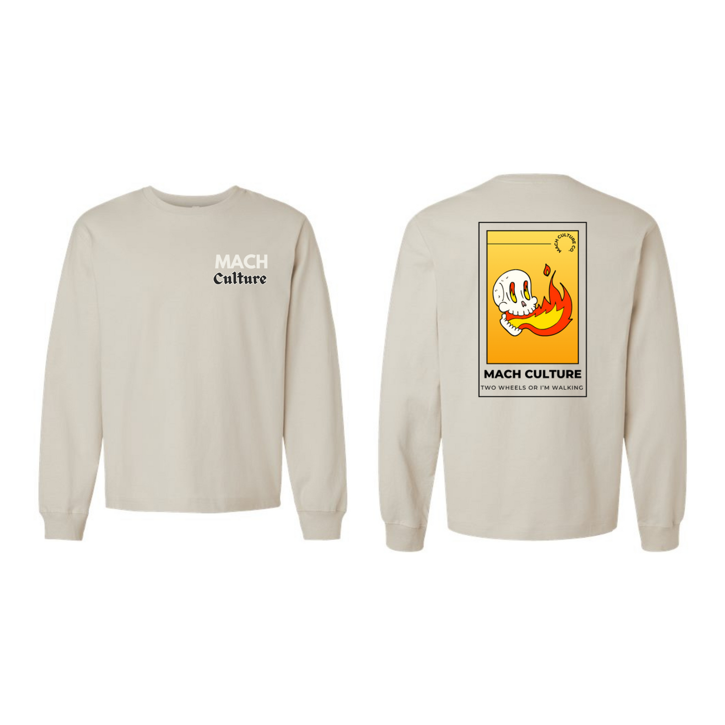 FLAMING SKULL LONG-SLEEVE